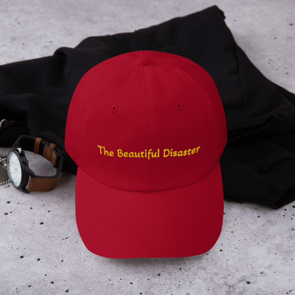 The Beautiful Disaster Embroidered Red Hat