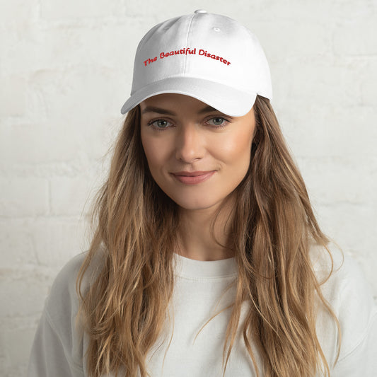 The Beautiful Disaster Embroidered White Hat