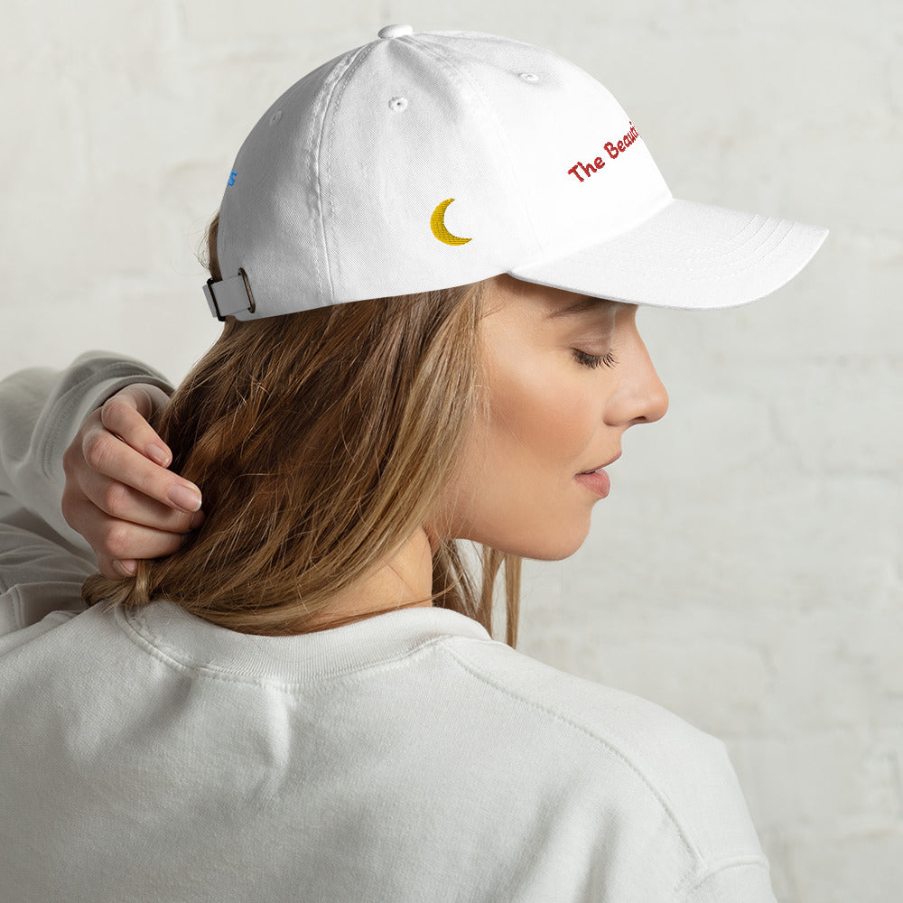 The Beautiful Disaster Embroidered White Hat